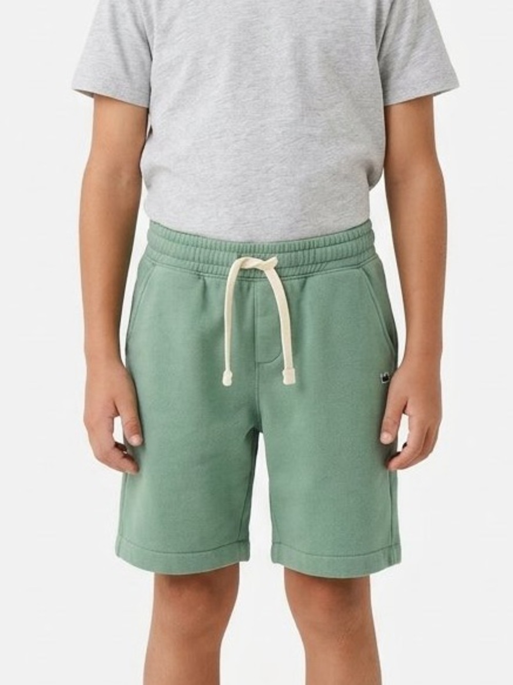 Crown & Ivy Kids Green Fleece Sweat Shorts Size L